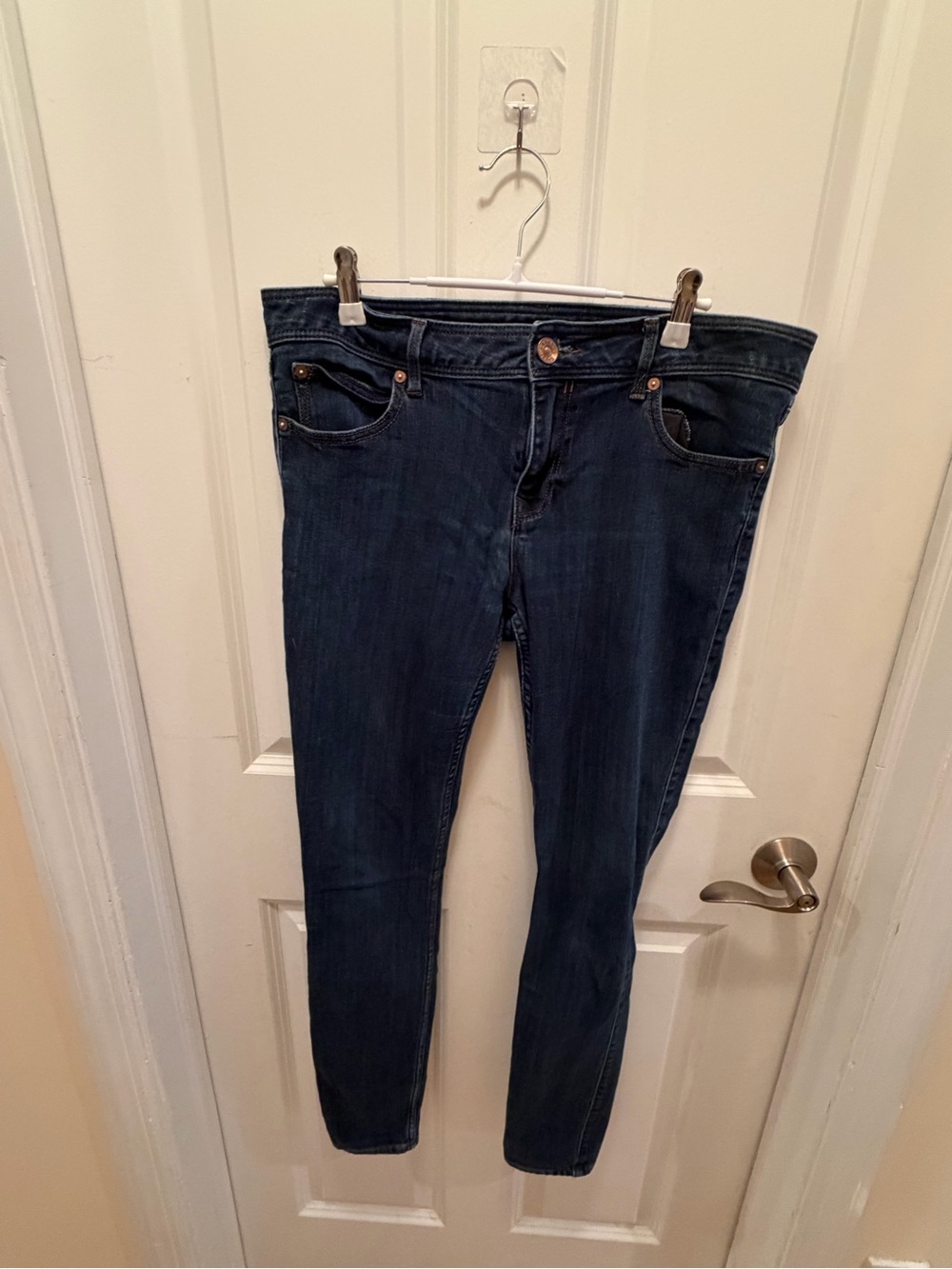 Express Dark Indigo Skinny Jeans
